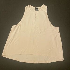 PINK Women's Sleeveless White Top